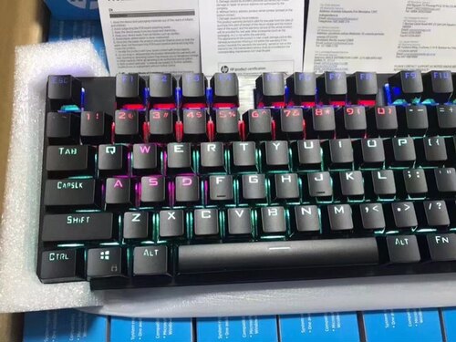 HP/惠普GK100真机械键盘鼠标耳机有线套装电竞游戏电脑笔记本办公