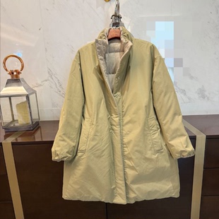 2025秋冬高智清贵 鹅绒羽绒服 温暖Hug真丝羊绒两面穿轻柔中长款