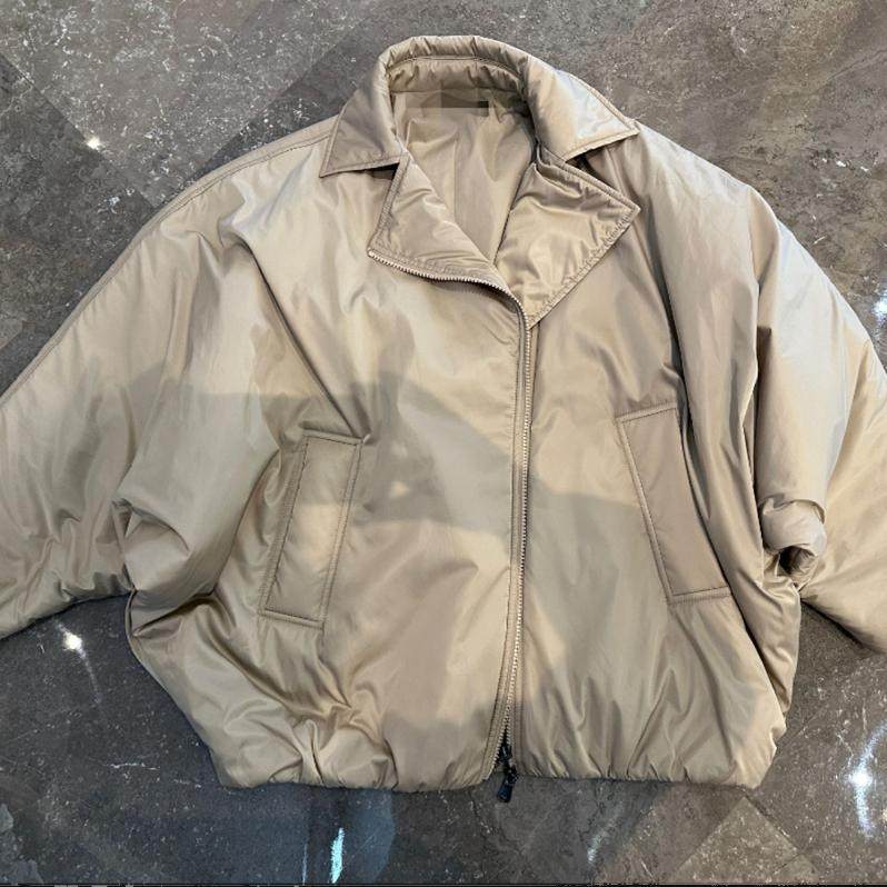 陆上银河系列|塔夫绸设计感蝙蝠袖轻盈御寒棉服外套
