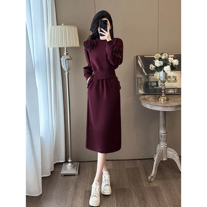 欧洲站休闲时尚套装裙女2025春秋冬新款高级感卫衣半身裙子两件套