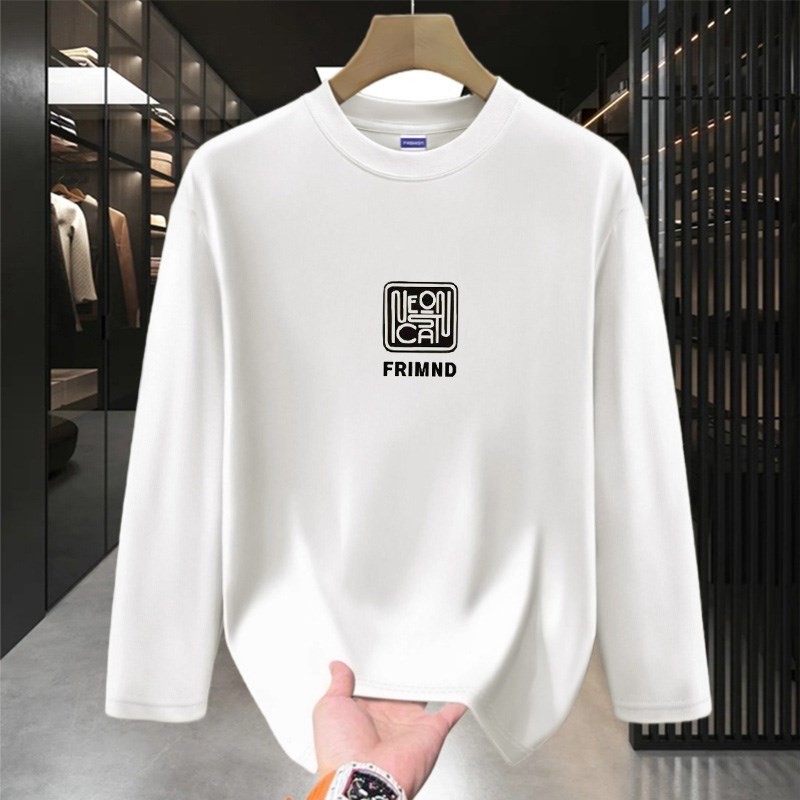 MAROLIO~重磅!潮牌印花宽松圆领卫衣男美式休闲长袖T恤