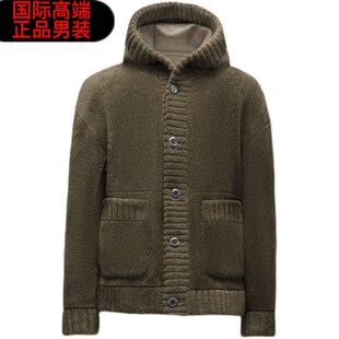 皮毛一体双面穿皮草夹克男冬季羊剪绒外套连帽羊毛男装加厚中年潮