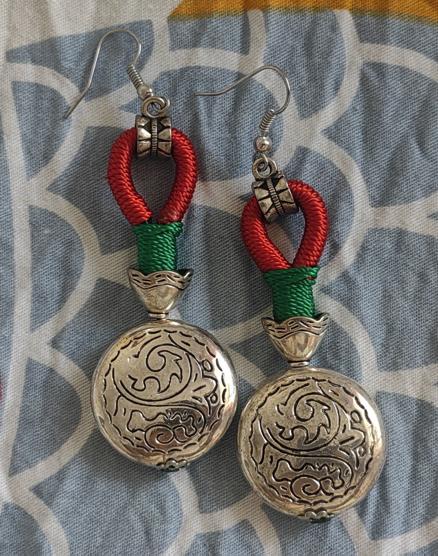 清仓库存藏族耳环耳坠民族风复古做旧苗银苗族配饰