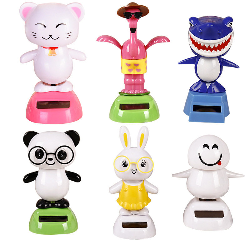 汽车摆件太阳能创意车载车内饰可爱摇头公仔娃娃兔兔青蛙鲨鱼仙鹤,汽车用品/电子/清洗/改装,摆件,淘宝优惠券,粉丝福利购,淘宝优惠卷