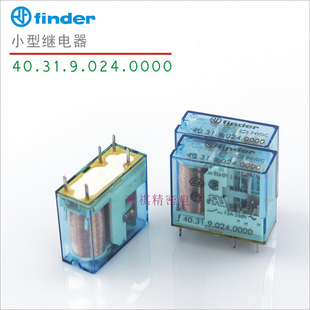 新款 DC24V;意大利finder芬德小型继电器 40.31.9.024.0000;40.31
