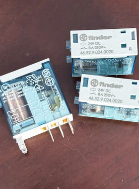 原装正品46.52.9.024.0020;意大利finder继电器配套97.02底座