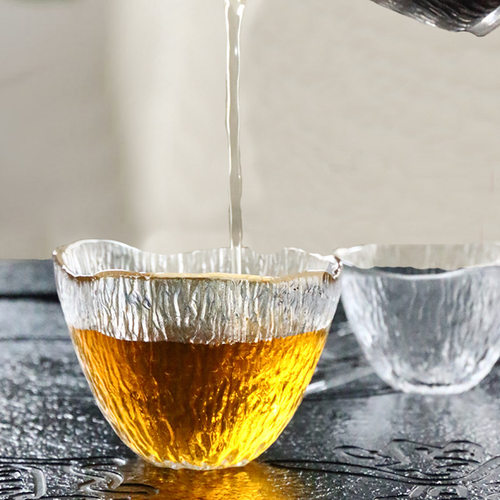 加厚锤纹手工玻璃功夫茶具