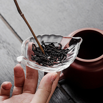 手工描金水晶玻璃茶则茶拨