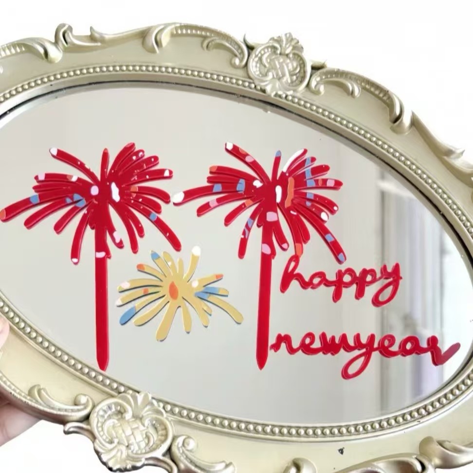 2026马年新年网红亚克力蛋糕插旗