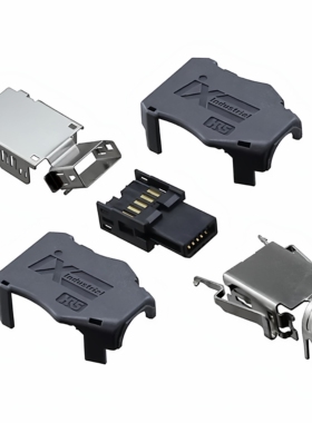 广濑HRS工业以太网线插头ix Industrial连接器IX40G-B-10S-CV-7.0