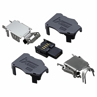 广濑HRS工业以太网线插头ix Industrial连接器IX40G-B-10S-CV-7.0