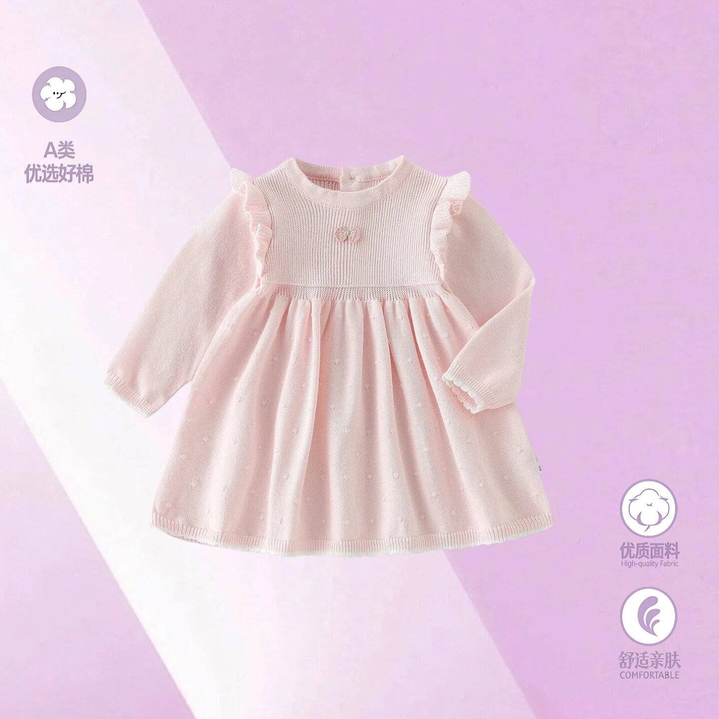 女童春装连衣裙一岁女宝周岁礼服图片
