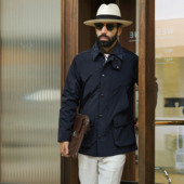 春秋款 艾比路复古绅士BEDALE尼龙超轻旅行可收纳防雨风衣外套