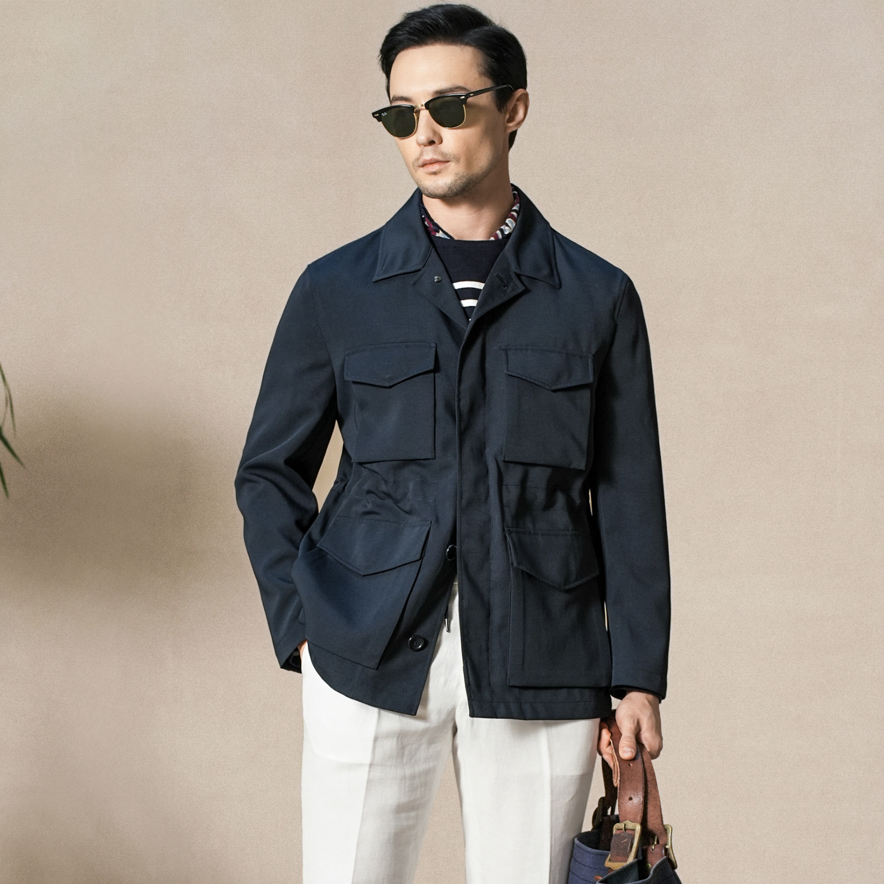 艾比路春秋款抗皱机能面料夹克