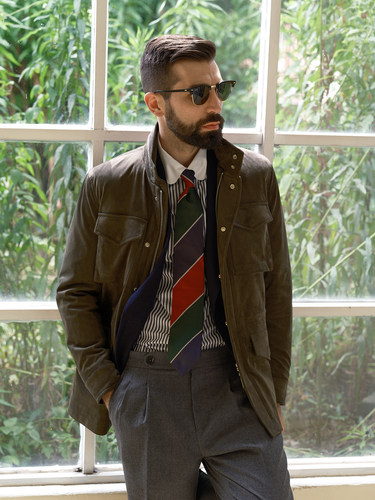 艾比路秋冬麂皮绒M65夹克保暖