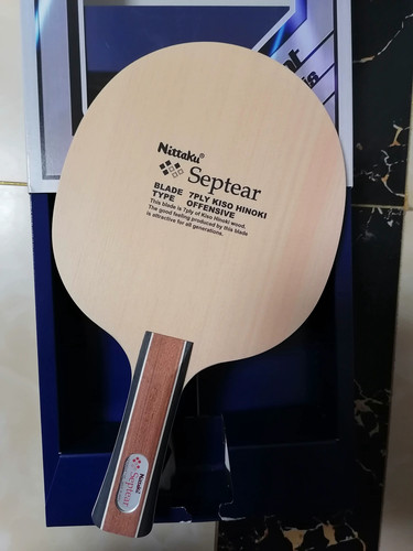 超星尼塔库 桧木七夹 Nittaku Septear 进攻型 7层 日式直拍 底板