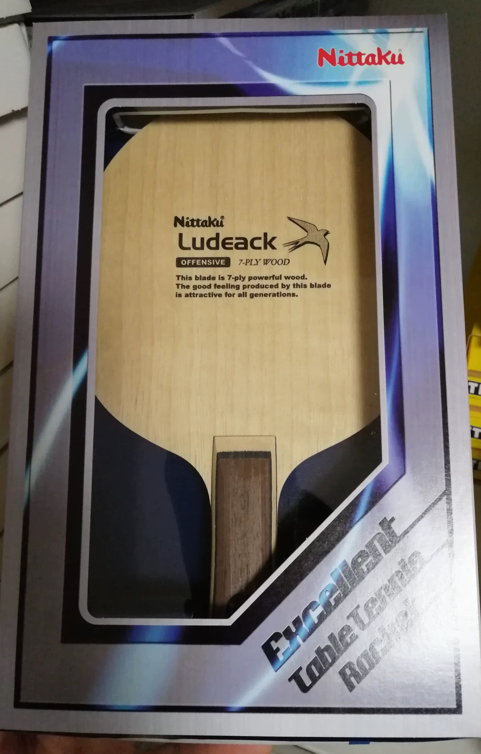 超星 NITTAKU尼塔库 Ludeack小鸟乒乓球底板手工纯木大鸟乒乓底板