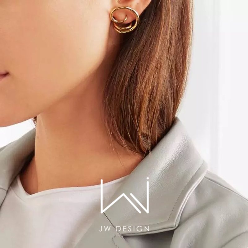 设计师立体ins耳环