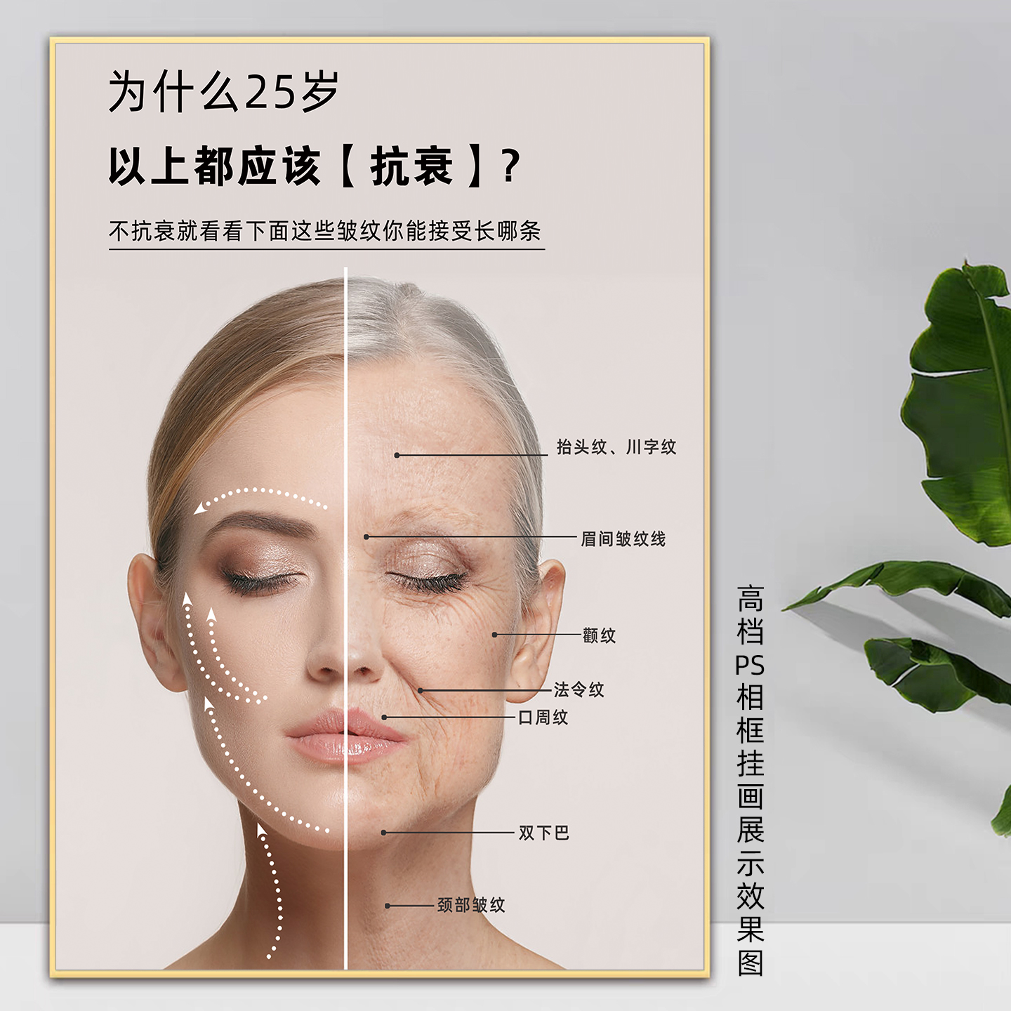 抗衰海报轻医美宣传挂画祛皱广告