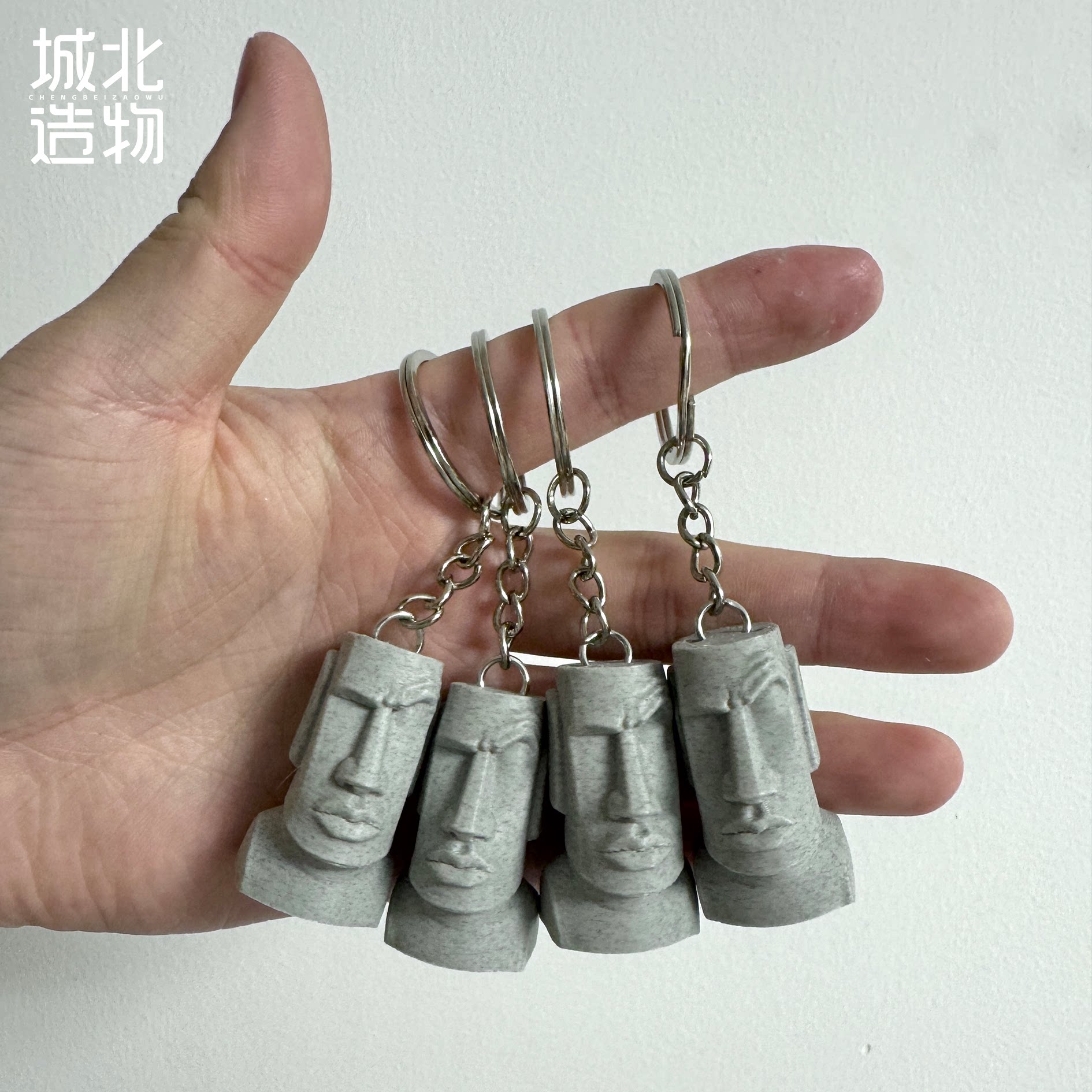 复活节岛摩艾石像钥匙扣个性装饰钥匙扣