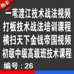 一苇渡江打板技术战法视频优券卡 横扫天下金钱帝国用品优惠券卡