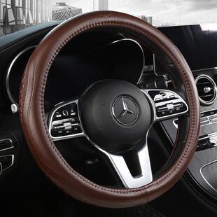 宾士老款glk300/e260/cls/r350/r320专用真皮免手缝方向盘套把套