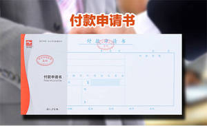 付款申请书通用统一付款申请单纸面书写光滑平整财务专用10本包邮