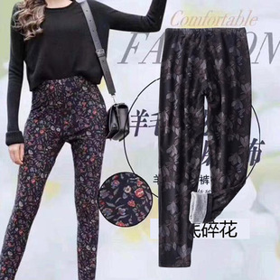 AB保暖裤女士加厚加绒高腰打底绵羊绒秋裤冬季磨毛可外穿棉裤R650