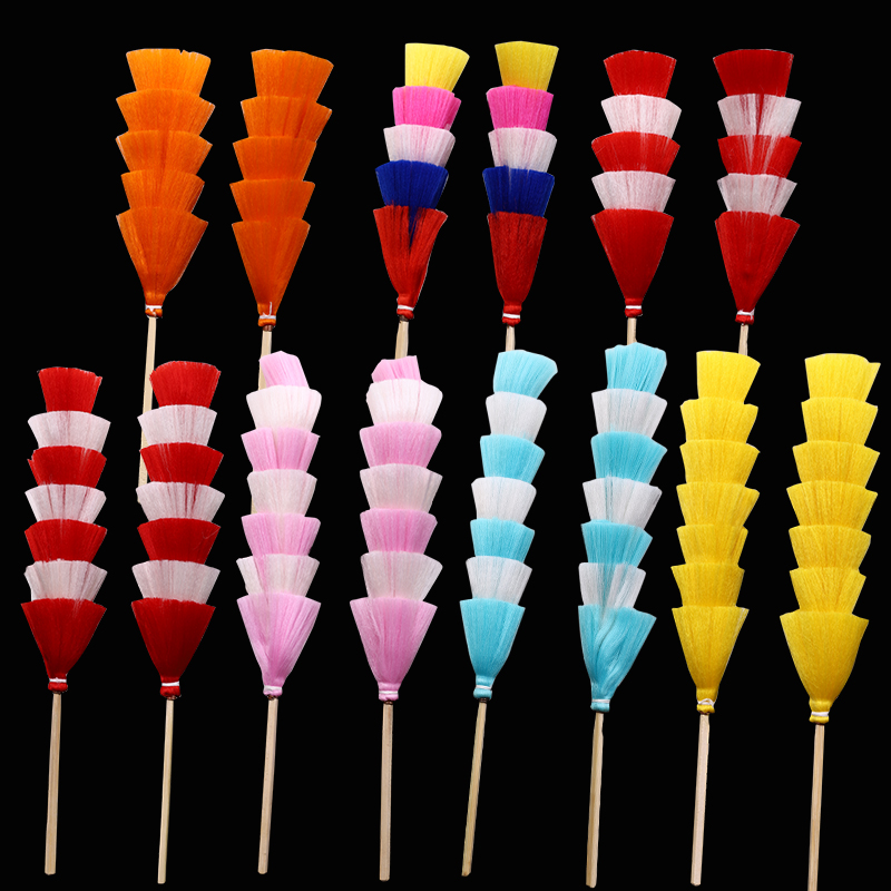 戏曲京剧舞蹈花旦头饰翎毛羊毛