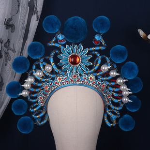 戏曲舞台演出青白蛇额子 盗仙草武旦头饰京剧道具白蛇传列子蛾子