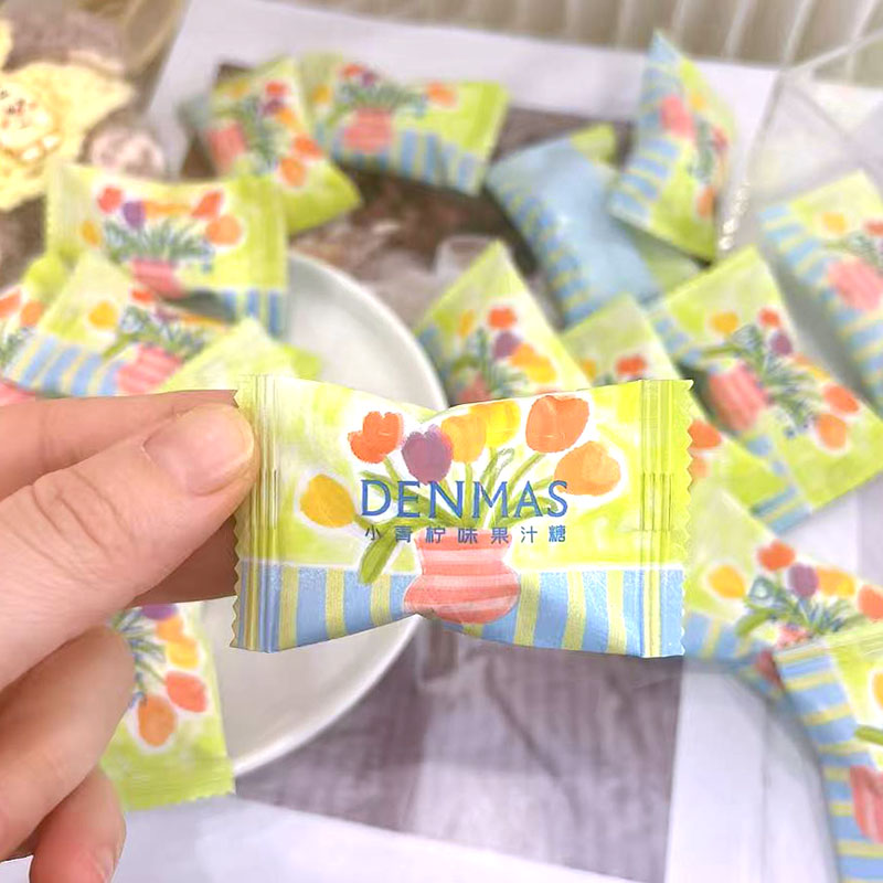丹玛仕小青柠味果汁硬糖高端颜值结婚喜糖伴手礼小清新前台桌糖