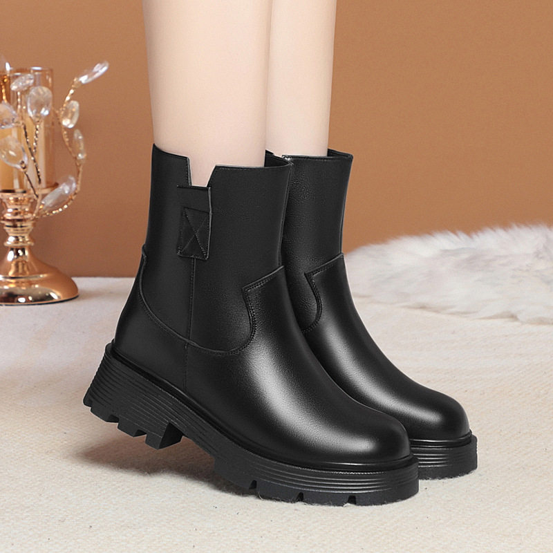 冬季年中跟马丁靴短靴女加绒羊毛妈妈棉鞋中老年平底女靴,运动鞋new,运动休闲鞋,淘宝优惠券,粉丝福利购,淘宝优惠卷