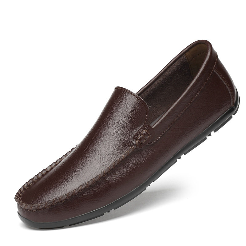 春季真皮工作豆豆鞋牛皮套脚休闲鞋手工青年一脚蹬男士大码小皮鞋,运动鞋new,运动休闲鞋,淘宝优惠券,粉丝福利购,淘宝优惠卷