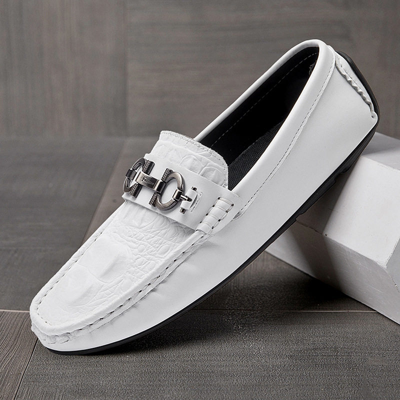 春秋新鳄鱼纹乐福鞋男鞋真皮豆豆鞋休闲鞋韩版懒人驾车鞋子一脚蹬,运动鞋new,运动休闲鞋,淘宝优惠券,粉丝福利购,淘宝优惠卷