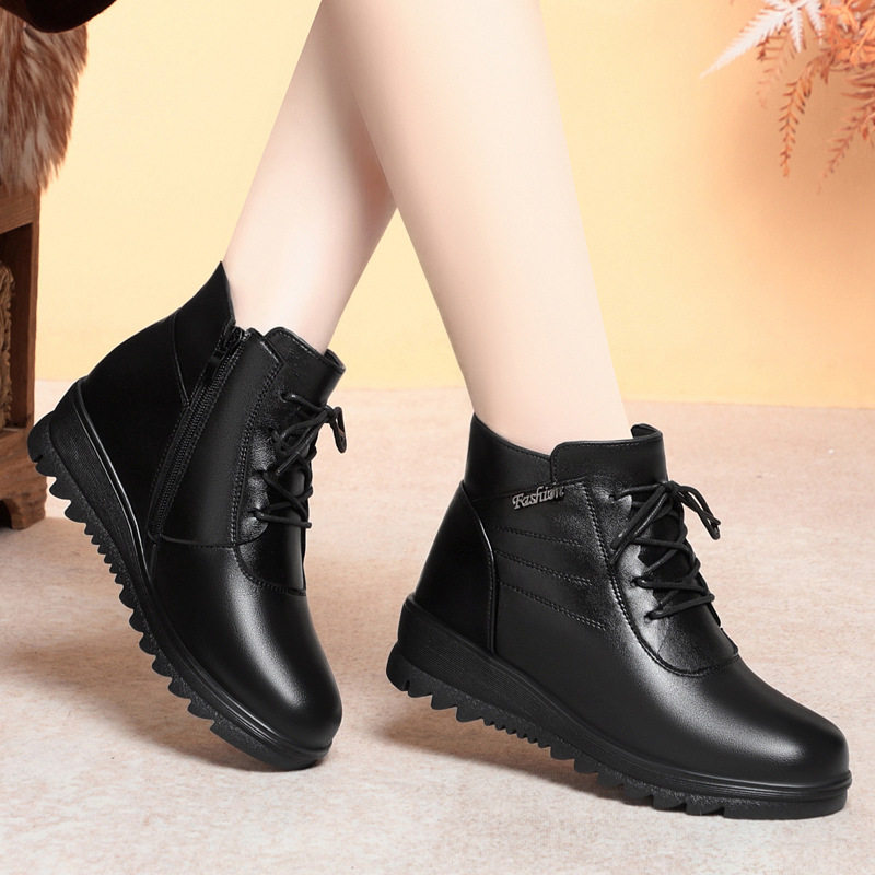 2025真皮平底妈妈鞋棉鞋新款秋冬短靴子中老年女鞋加绒皮鞋,运动鞋new,运动休闲鞋,淘宝优惠券,粉丝福利购,淘宝优惠卷