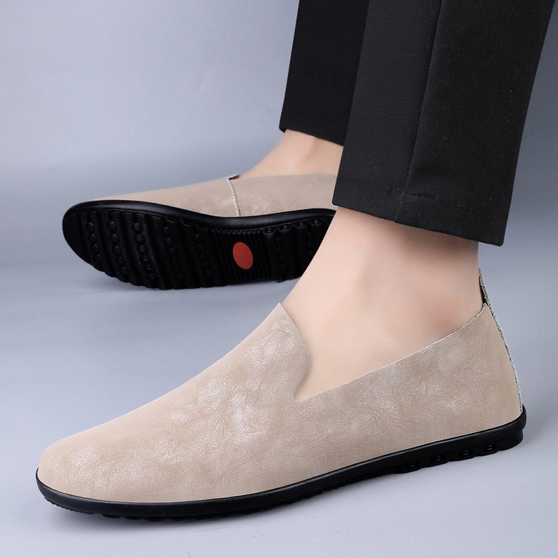 豆豆鞋牛皮休闲鞋套脚懒人鞋手工简约一脚蹬皮鞋男款跨境大码货源,运动鞋new,运动休闲鞋,淘宝优惠券,粉丝福利购,淘宝优惠卷