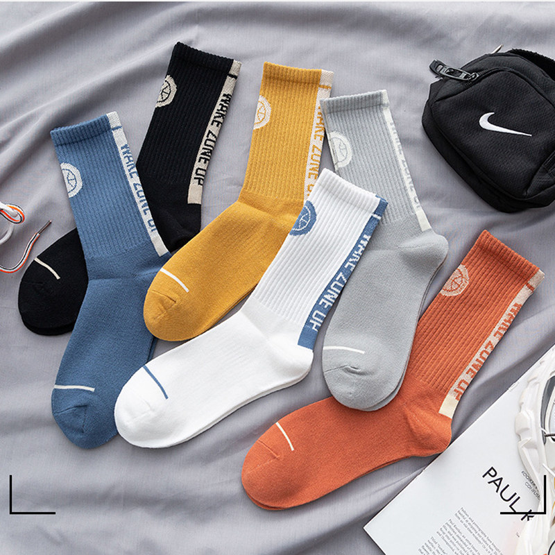 男生中长筒韩版ins情侣院风潮袜