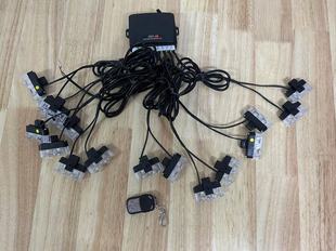 汽车led爆闪灯高亮强光中网夹子灯开道警示灯频闪开关 无线遥控