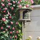复古做旧铁艺花插户外喂鸟器支架庭院装 饰布置摆件花园落地式 烛台