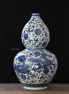 青花瓷客厅景德镇花瓶景德镇瓷器