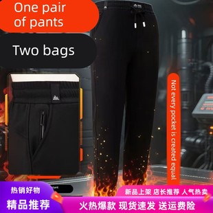 2025男女光感极地火神六防裤雪地裤光感锁温蓄热双口袋黑科技芯片