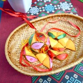 广西纯手工绣球半成品 工艺品 幼儿园学校DIY加工壮族绣球材料包