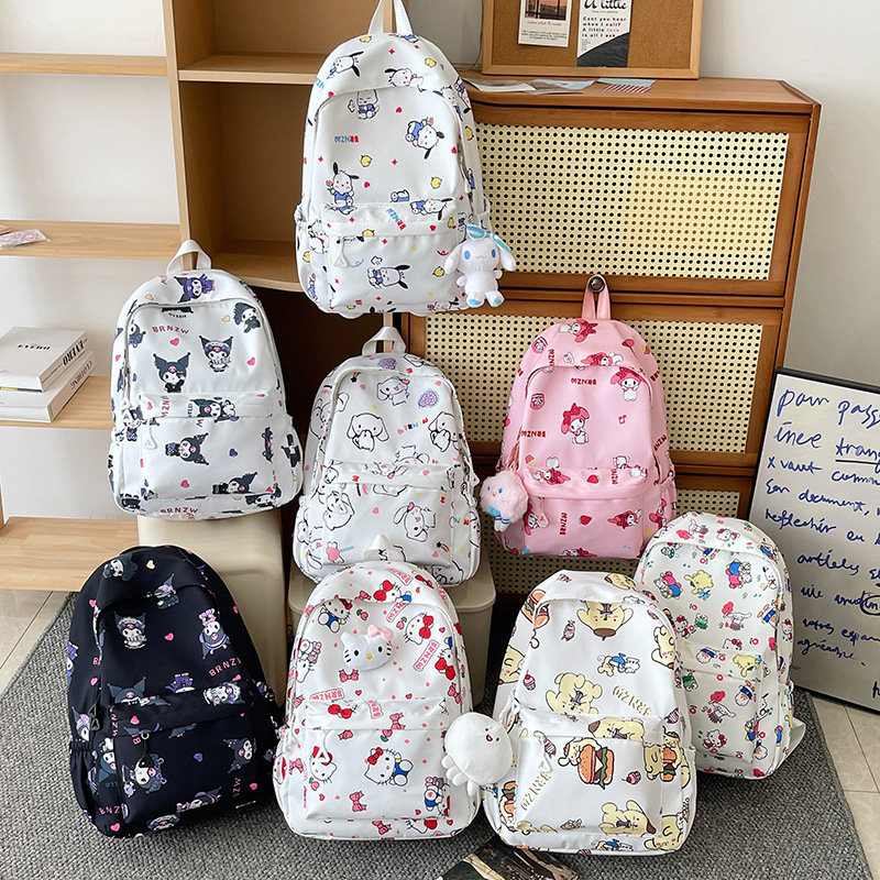 可爱库洛米KT猫书包小学生初中生大学生高中生儿童双肩背包旅行包