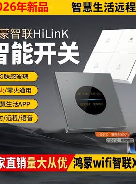 圆和X30圆屏智能开关鸿蒙智联