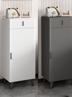 入户鞋柜家用门口单门小鞋架进门电梯口小户型储物角柜阳台收纳柜