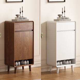 柜新款 玄关柜窄小户型收纳储物一体靠墙 柜家用门口实木小鞋 入户鞋
