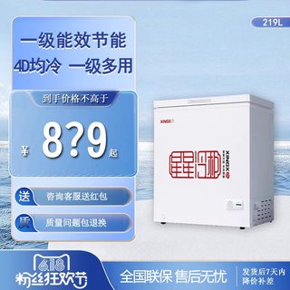 XINGX/星星 BD/BC-219E升冰柜家用单温商用大容量冷柜 305升冰柜