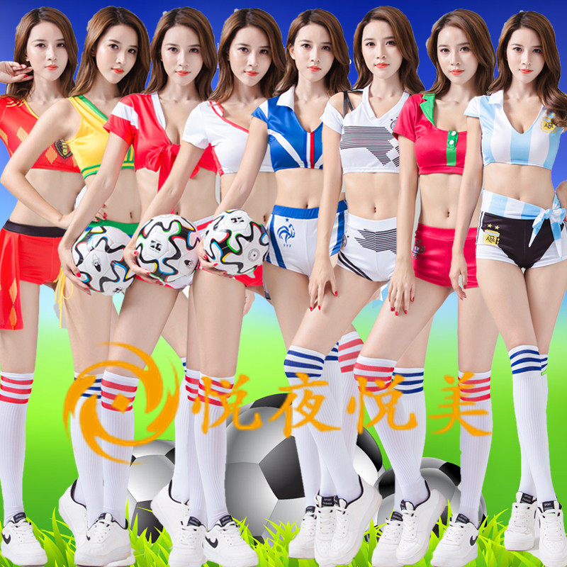 啦啦队服装女2018世界杯拉拉队服性感足球宝贝球衣啦啦操服演出服