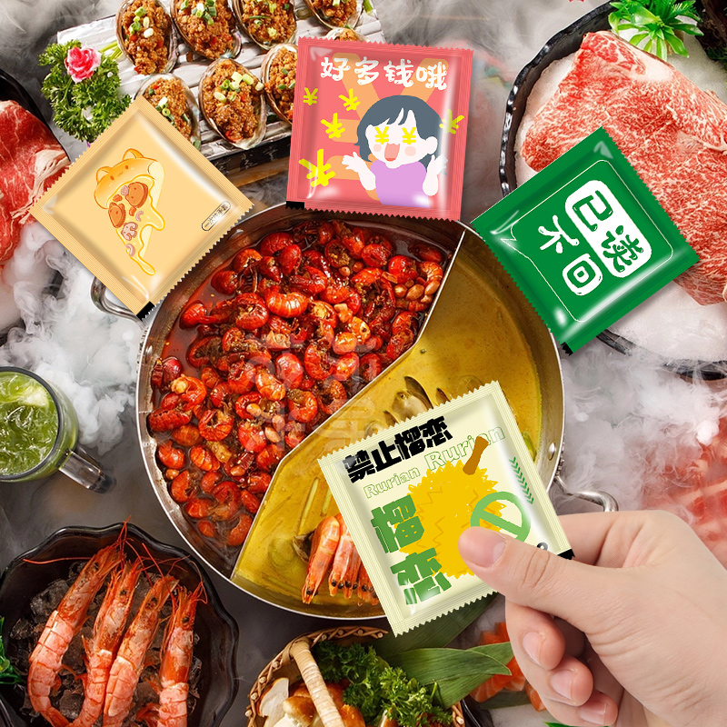 独立包装一次性手套加厚塑料透明食品餐饮食品级吃龙虾外卖可定制
