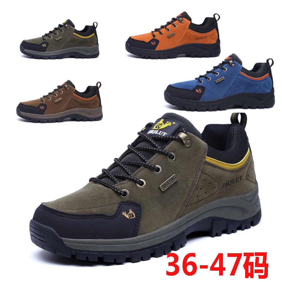 工厂直销男鞋跨境大码户外运动攀岩爬山鞋46软底防水休闲情侣鞋47